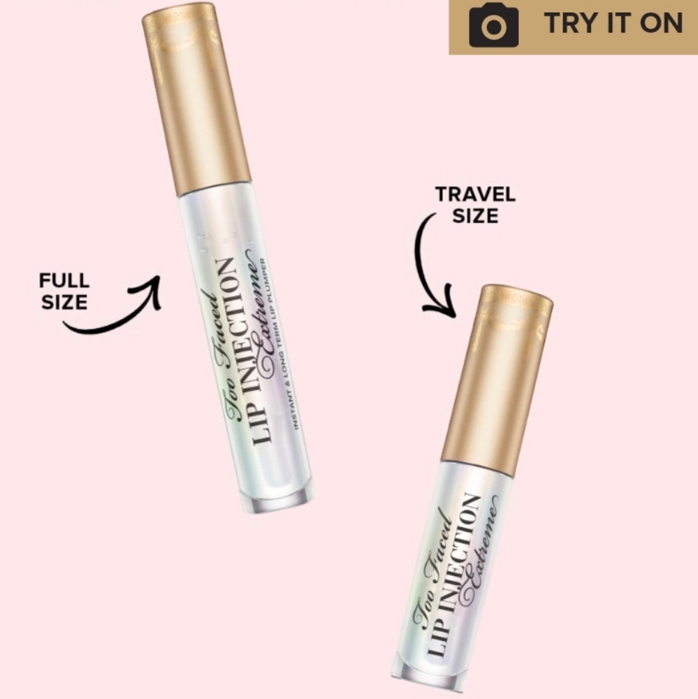 NIB Too Faced Lip Injection Plumping Lip Gloss Travel Size 0.05oz - Picture 7 of 7